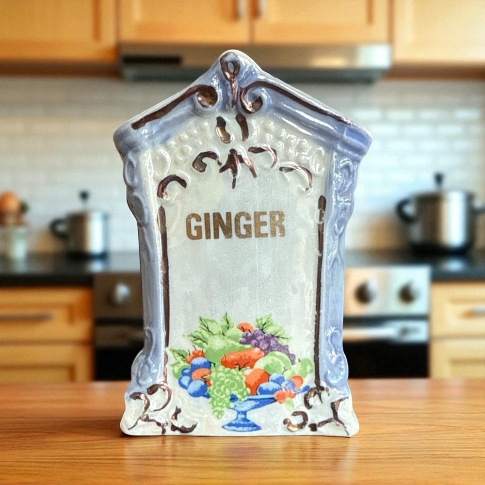 Vintage Ceramic Spice Jar - Ginger